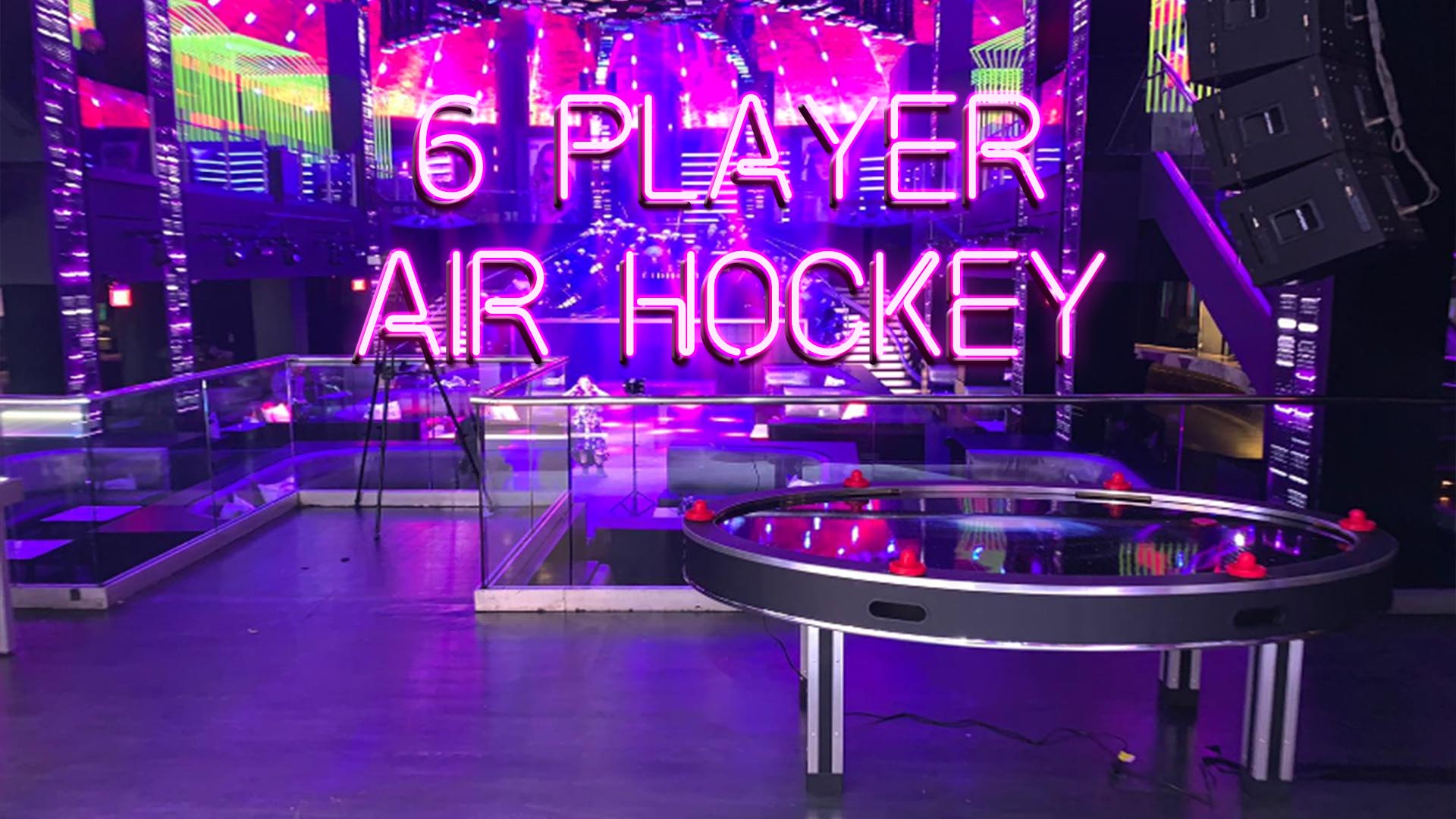 Air Hockey 6-Player Game For Party Rental Orlando, Florida