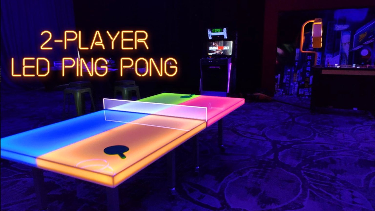 Ping Pong LED Orlando Arcade Game Rentals