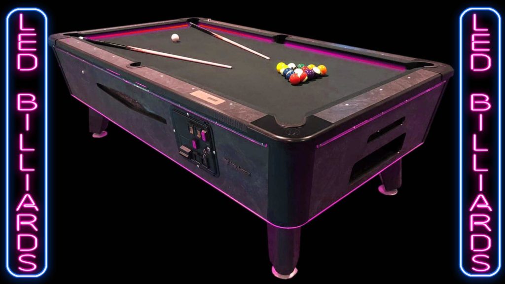 LED Pool Table Billiards Orlando Arcade Game Rentals
