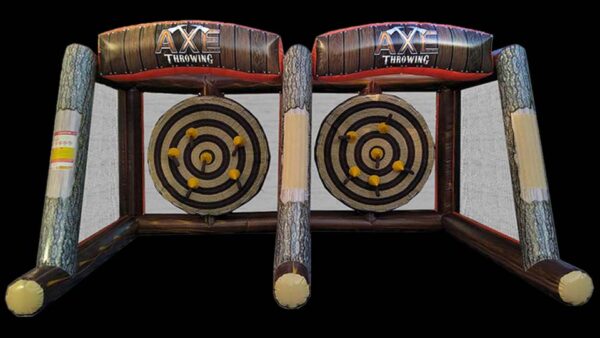 axe throwing inflatable game
