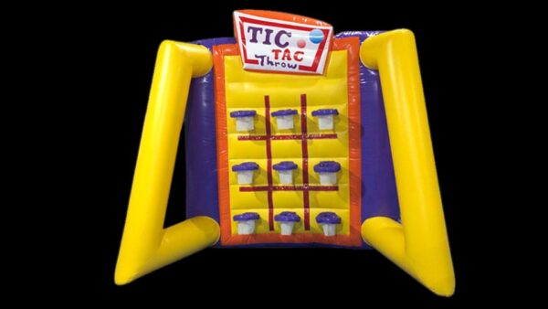 tic tac throw inflatable game