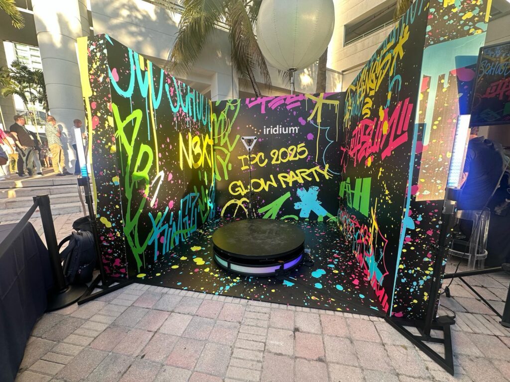 custom branded 3D photo booth enclosure for 360 booth in Orlando, Florida